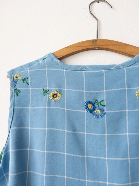 Košeľa Modrá vyšívaná 2