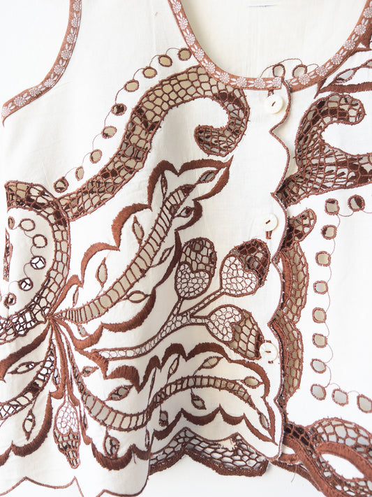 Košeľa Margarétka Hnedá