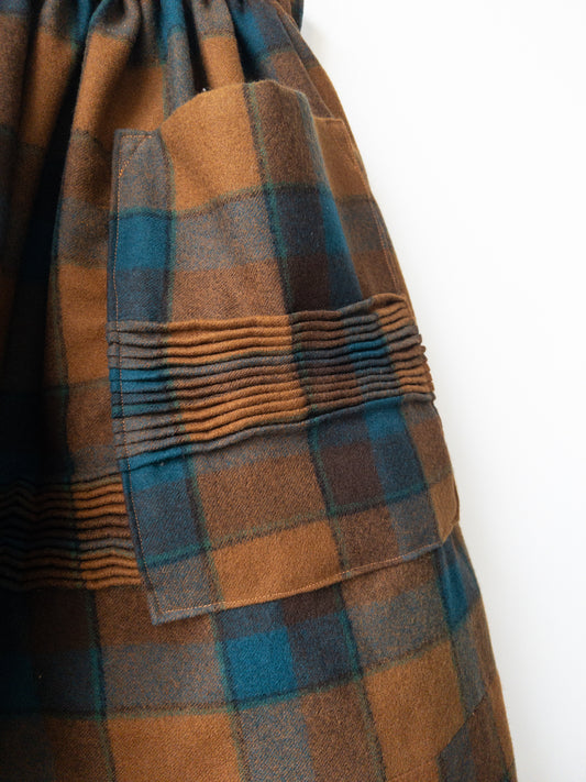 Vlnená sukňa Oranžová