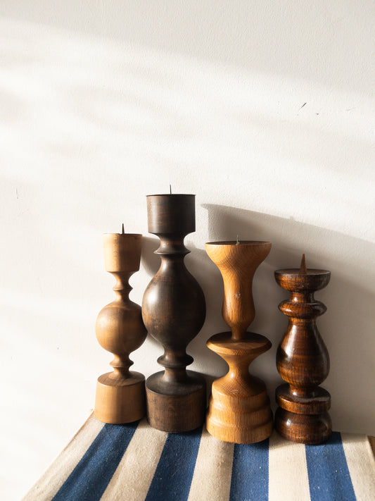 Drevený svietnik #10