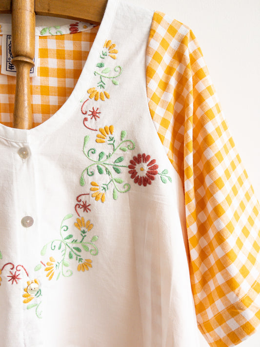 Košeľa Oranžová kocka