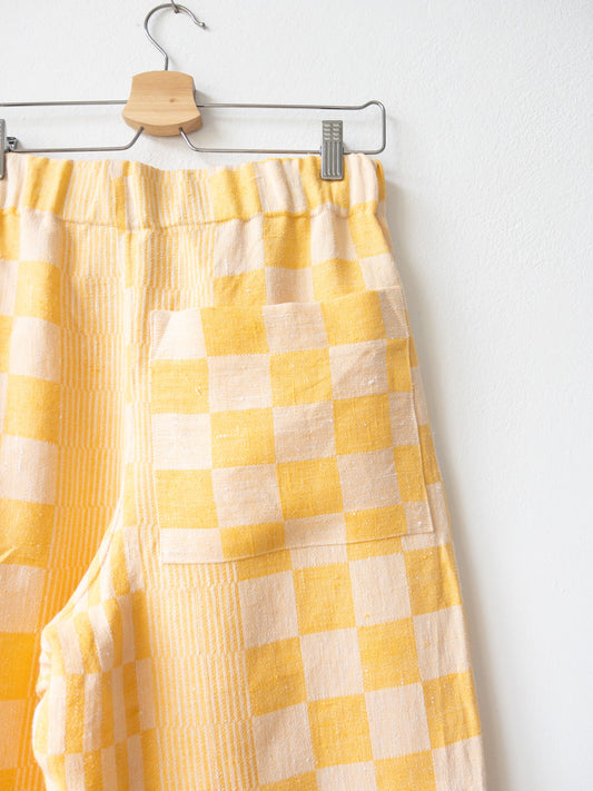 Nohavice Žltá kocka