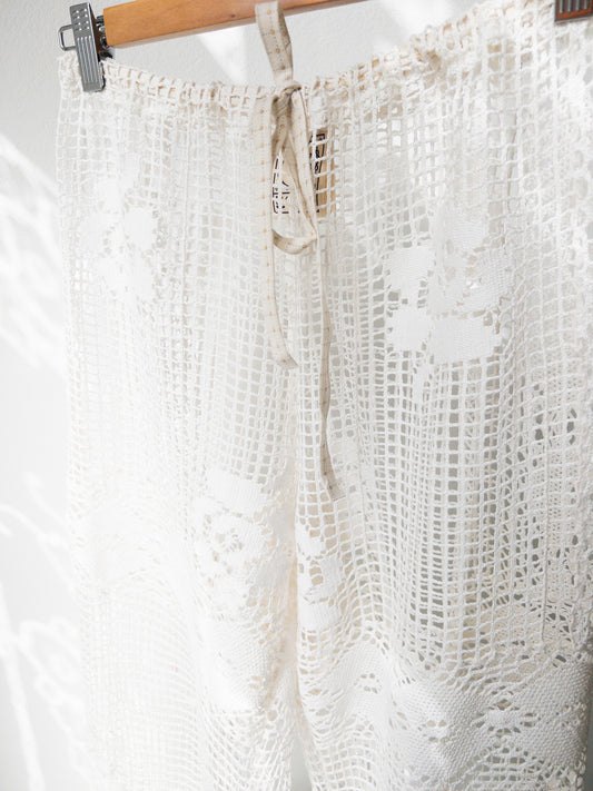 Háčkované nohavice