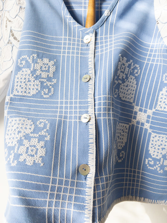 Košeľa Modro-bielo