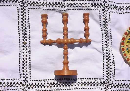 Drevený svietnik #1