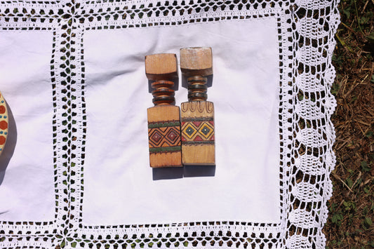 Drevený svietnik #4