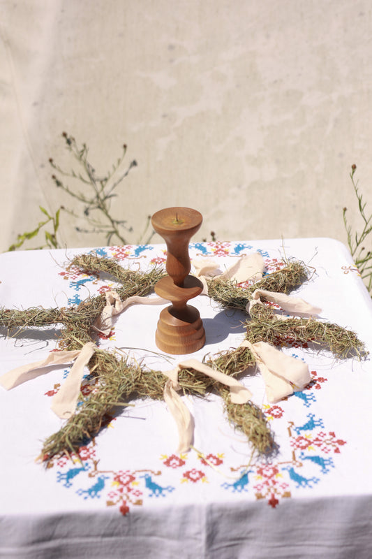 Drevený svietnik #5