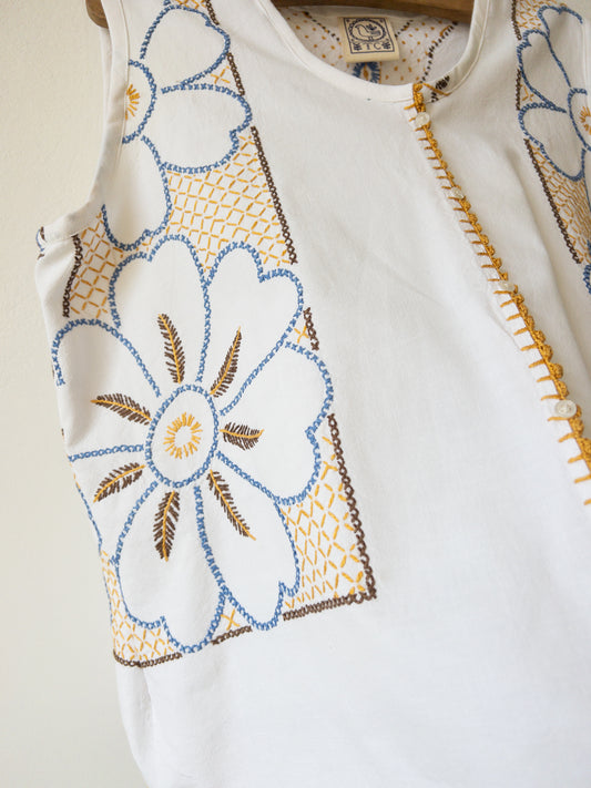 Košeľa Modro-žltá