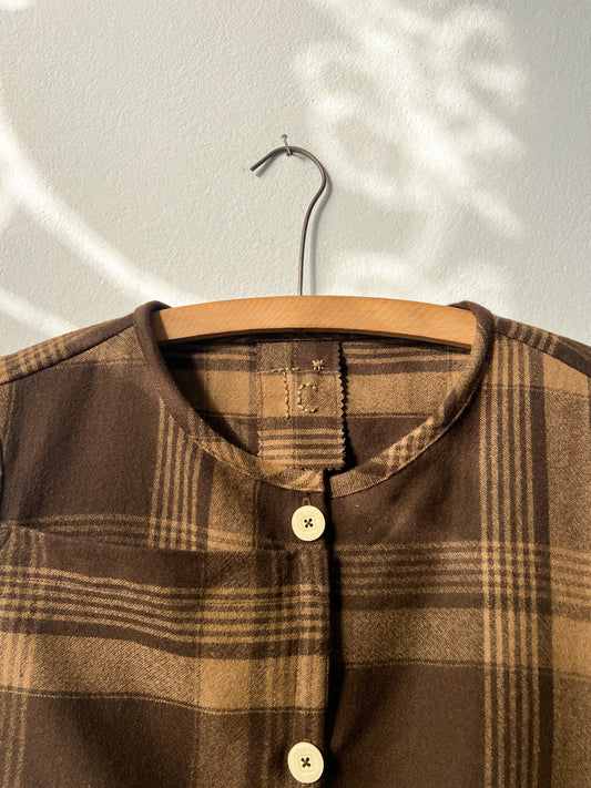 Vlnená vesta Hnedá