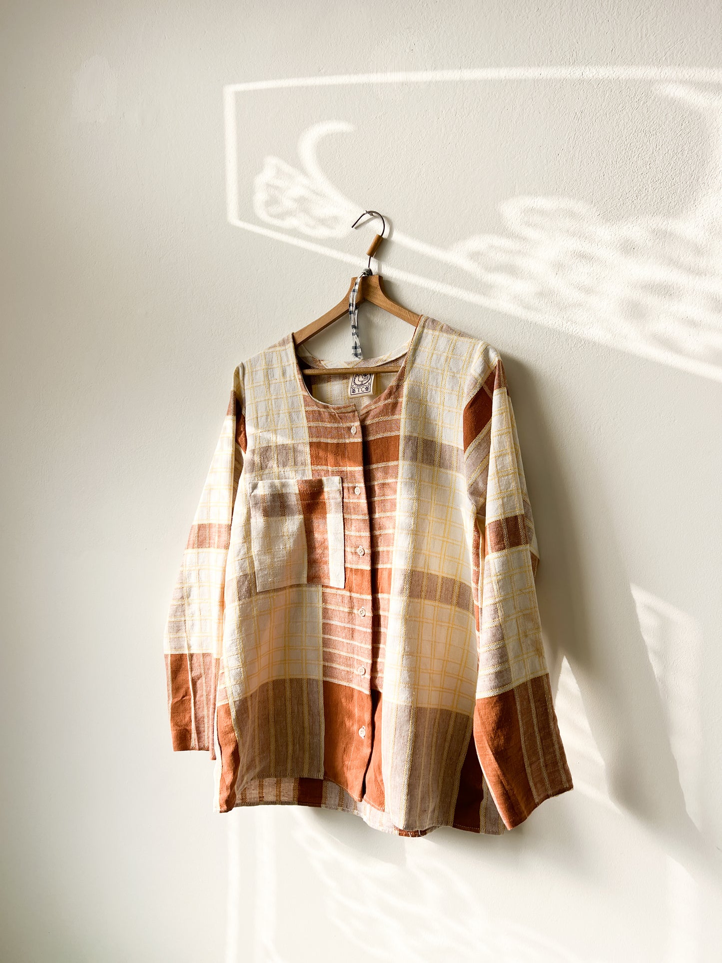 Košeľa Hnedá kocka