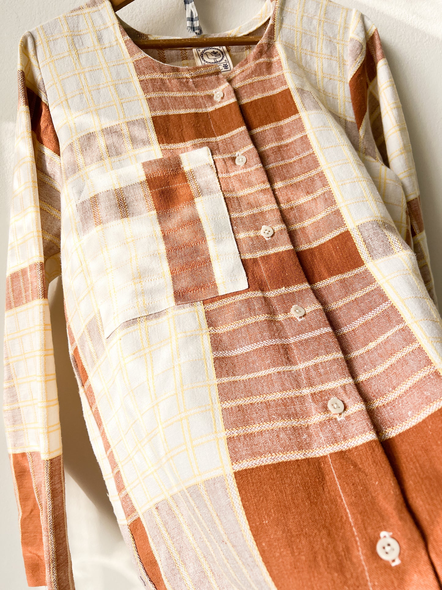 Košeľa Hnedá kocka