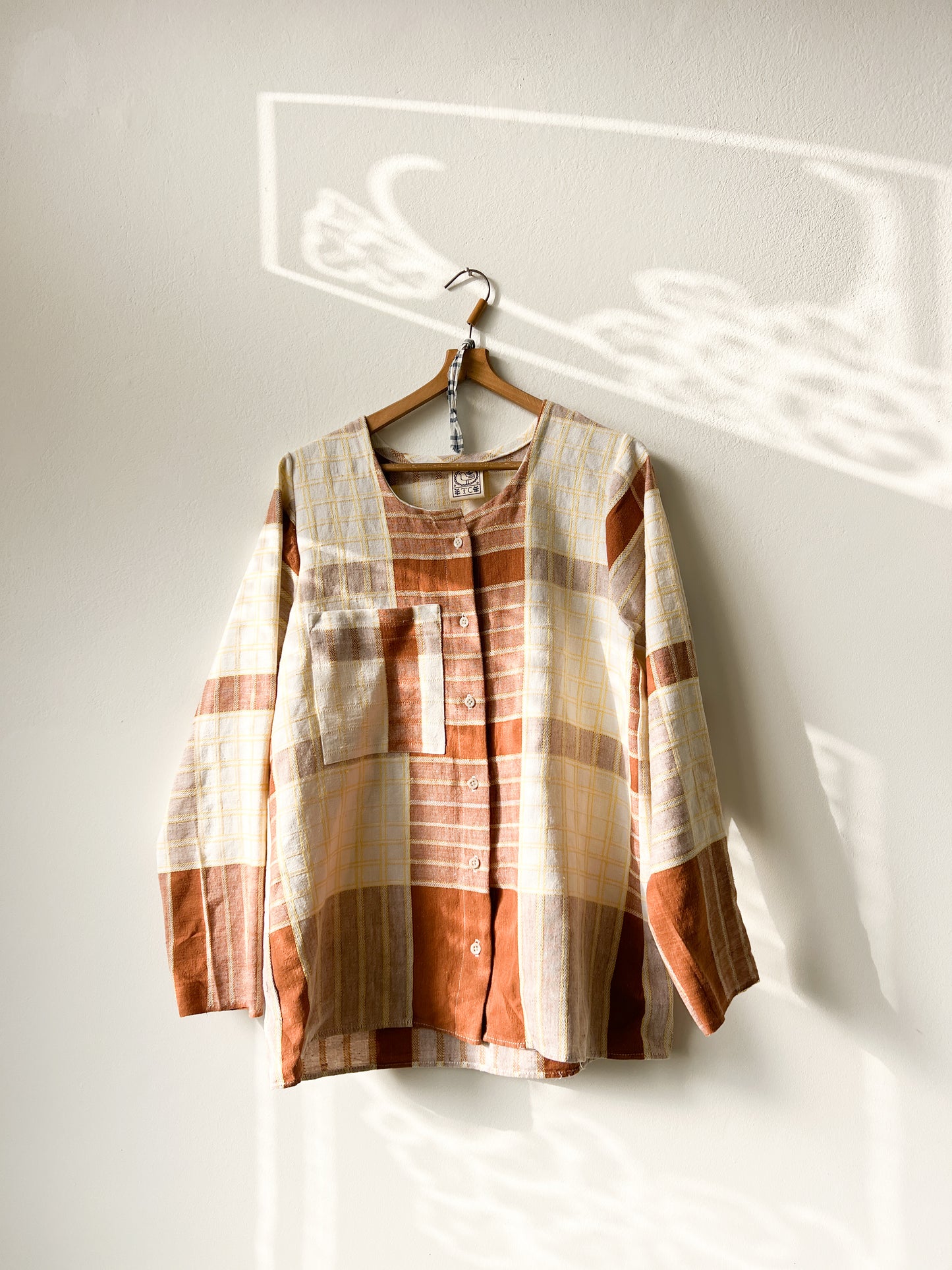 Košeľa Hnedá kocka