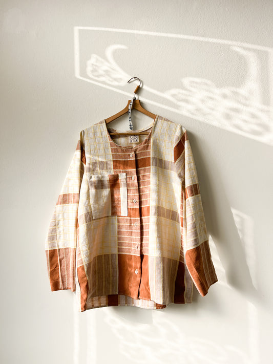 Košeľa Hnedá kocka