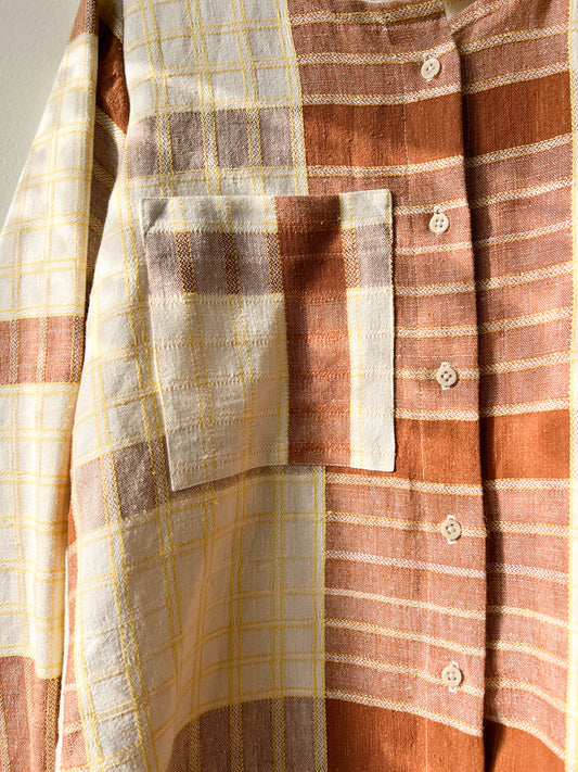 Košeľa Hnedá kocka