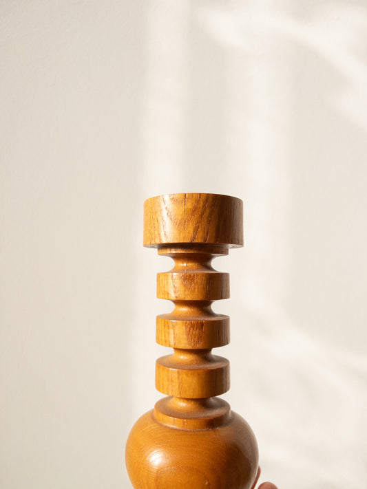 Wooden candlestick #9