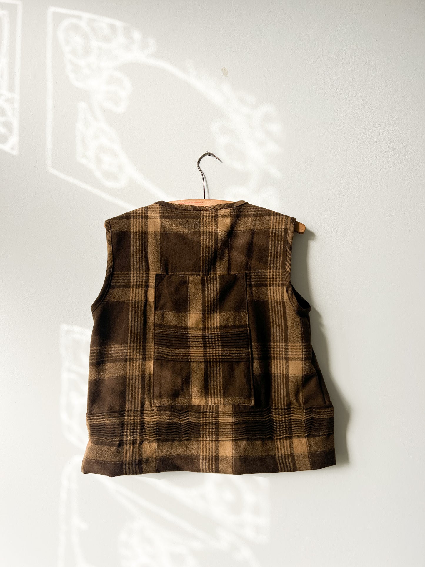 Vlnená vesta Hnedá