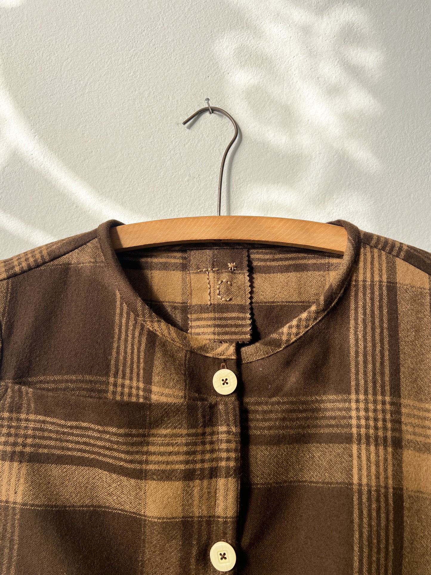 Vlnená vesta Hnedá