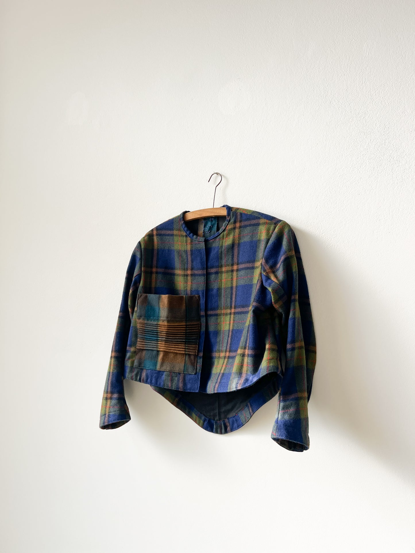 Vlnená jupka Tmavomodrá