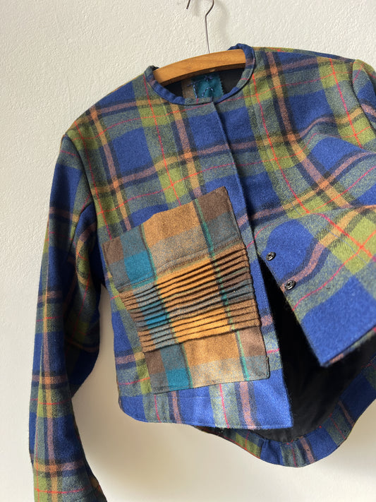 Vlnená jupka Tmavomodrá